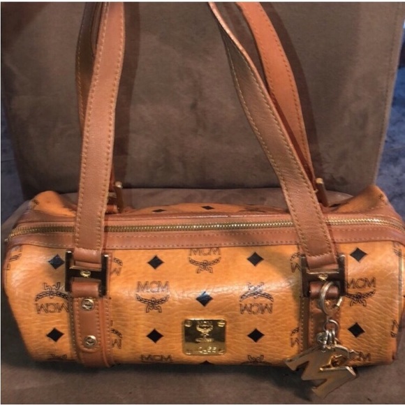 RARE HP mcm cognac papillon bag purse sale - Picture 9 of 12